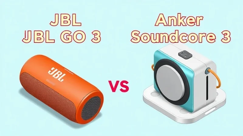 JBL GO 3 vs Anker Soundcore 3 スペック比較表